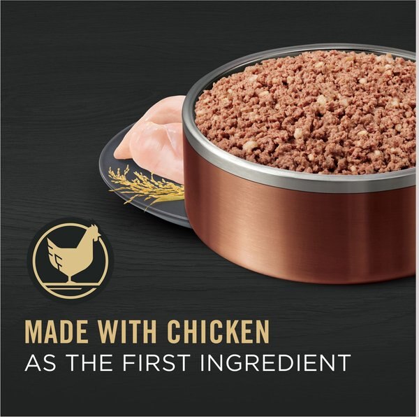 Show full view: Purina Pro Plan Complete Essentials Adult Classic Chicken & Rice Entree Canned Dog Food, 13-oz, case of 12 slide 3 of 10