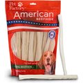 Pet Factory Beefhide Thin Rolls 10-inch Natural Flavored Dog Hard Chews, 35 count