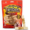 Pet Factory Twistedz 3 to 3.5-inch Beefhide Mini Rolls Beef Flavored Dog Hard Chews, 14 count