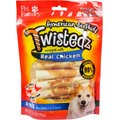 Pet Factory Twistedz 3 to 3.5-inch Beefhide Mini Rolls Chicken Flavored Dog Hard Chews, 14 count