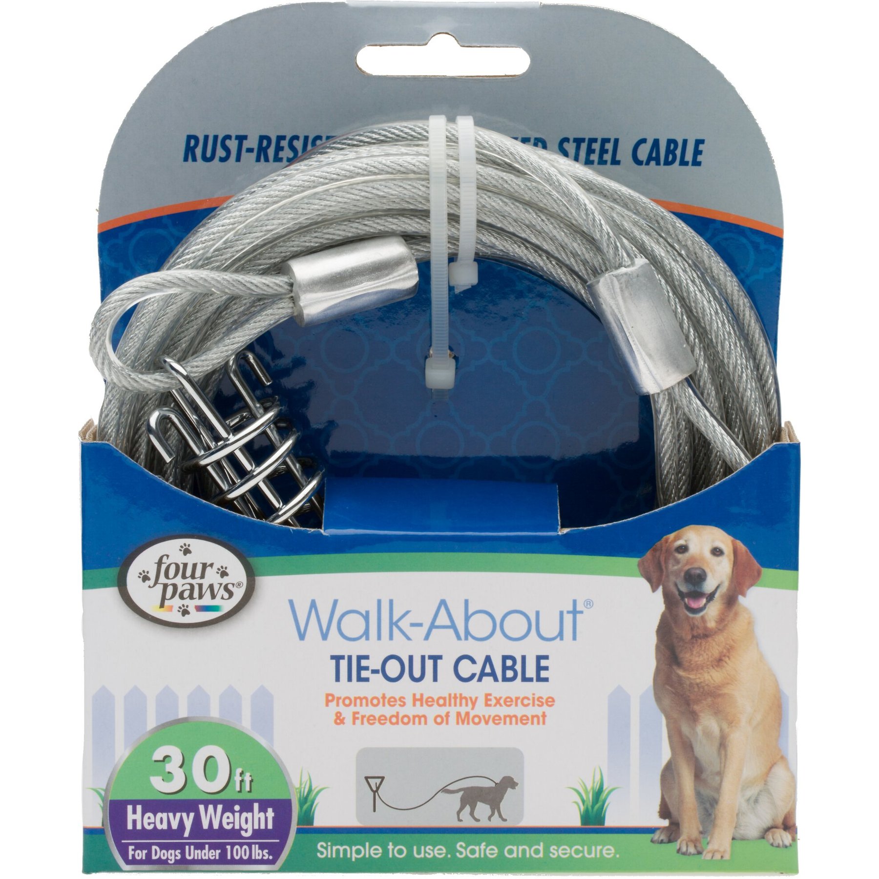 Top paw trolley dog best sale tie out