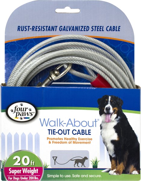 Four Paws Super Weight Tie Out Cable, 20-ft slide 1 of 8