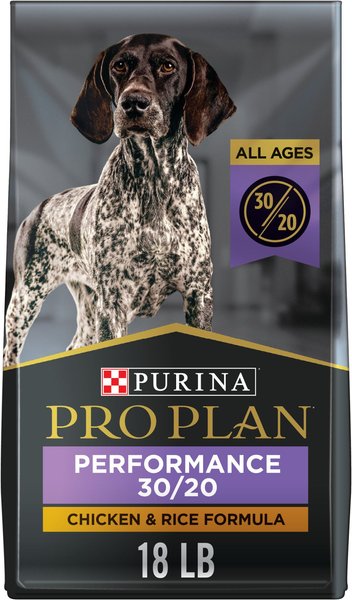 Purina Pro Plan Sport Performance All Life Stages High-Protein 30/20 Chicken & Rice Formula Dry Dog Food, 18-lb bag slide 1 of 11