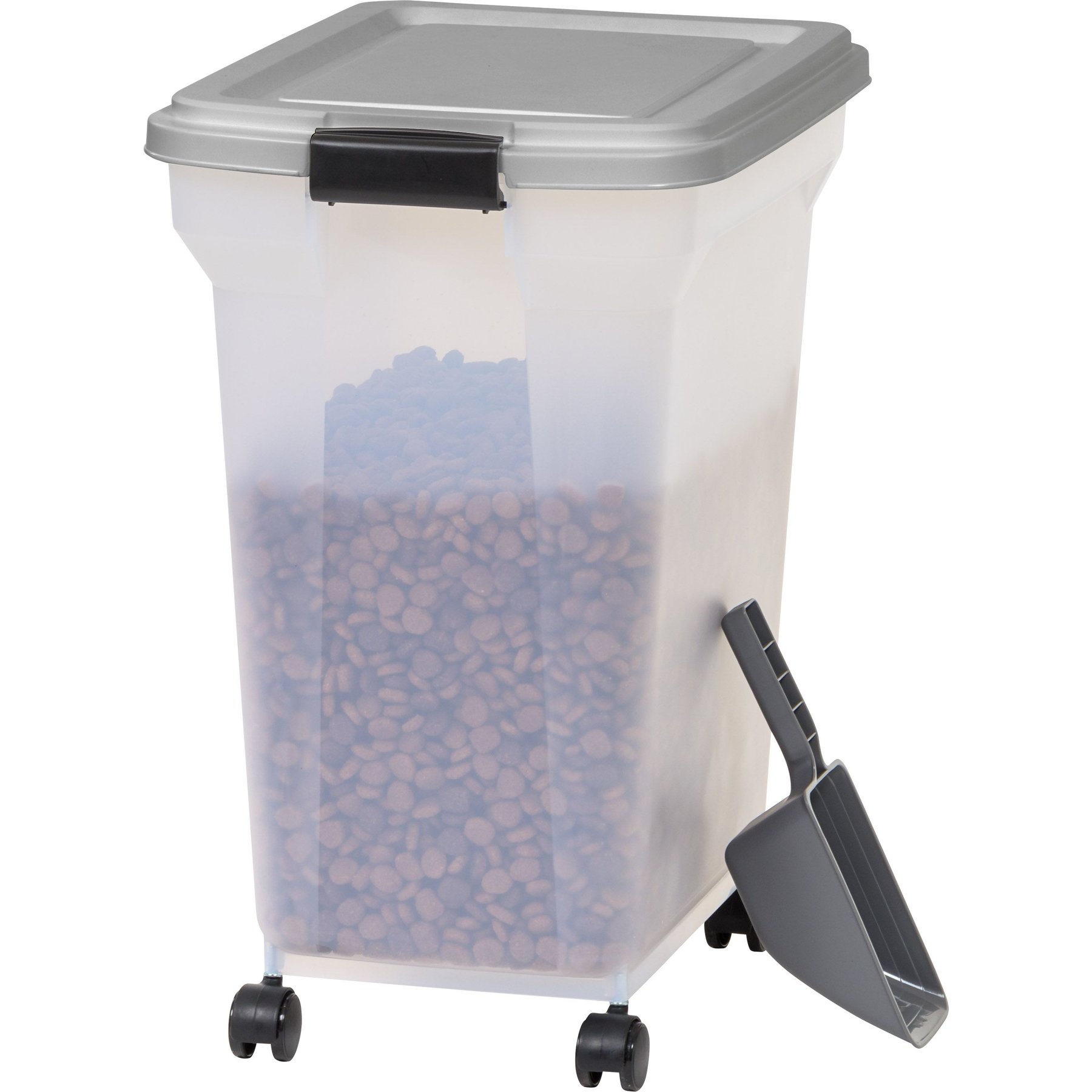 IRIS Airtight Cat, Dog & Bird Food Storage Container with Attachable
