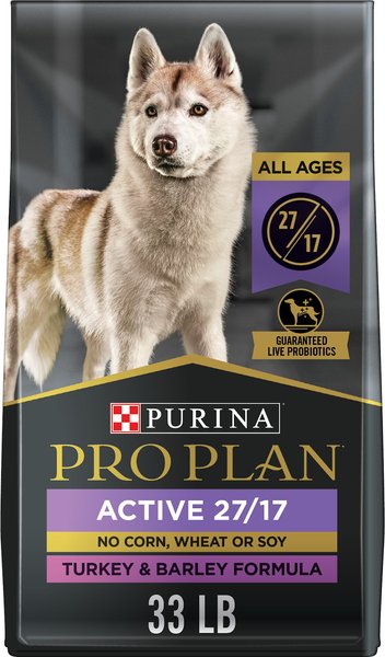 Purina Pro Plan Sport All Life Stages Active 27/17 Turkey & Barley Formula Dry Dog Food, 33-lb bag slide 1 of 11