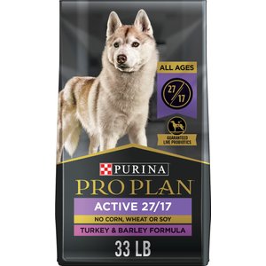 Purina Pro Plan Sport All Life Stages Active 27/17 Turkey & Barley Formula Dry Dog Food, 33-lb bag