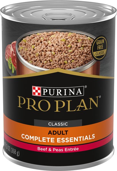 Purina Pro Plan Savor Grain-Free Adult Beef & Peas Entree Canned Dog Food, 13-oz, case of 12 slide 1 of 10
