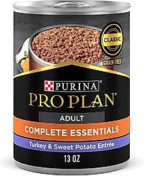 Purina Pro Plan Savor Adult Grain-Free Classic Turkey & Sweet Potato Entree Canned Dog Food, 13-oz, case of 12