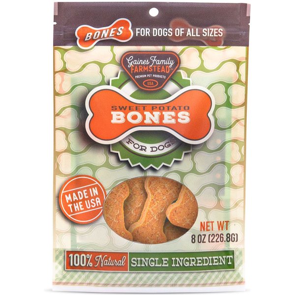 Gaines Family Farmstead Sweet Potato Turkey Wrapped Bones Grain-Free Dog Treats, 8-oz bag