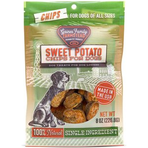 Gaines Family Farmstead Sweet Potato Chips Grain-Free Dog Treats, 8-oz bag