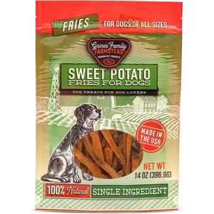 Gaines Family Farmstead Sweet Potato Fries Grain-Free Dog Treats, 14-oz bag
