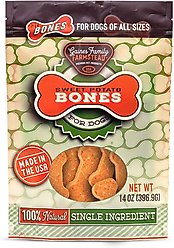 Gaines Family Farmstead Sweet Potato Bones Grain-Free Dog Treats, 14-oz bag