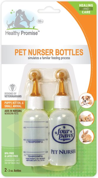 Four Paws Pet Nursing Bottle, 2-oz, 2 count slide 1 of 9