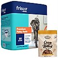 Bundle: Frisco Giant Training & Potty Pads, 27.5 x 44-in, 30 count + American Journey Peanut Butter Rec...