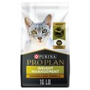 Purina Pro Plan Adult Weight Management Chicken & Rice Formula Dry Cat Food, 16-lb bag