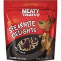 Meaty Treats Steaknight Delights Beef Flavor Dog Treats, 25-oz bag