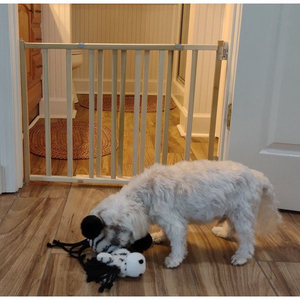 MYPET Wood ExtraWide Swing Pet Gate for Dogs & Cats