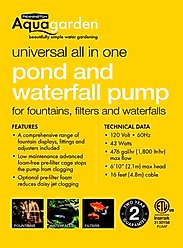 Pennington Aquagarden Universal All in One Pond & Waterfall Fish Pump, 500 pump slide 2 of 6