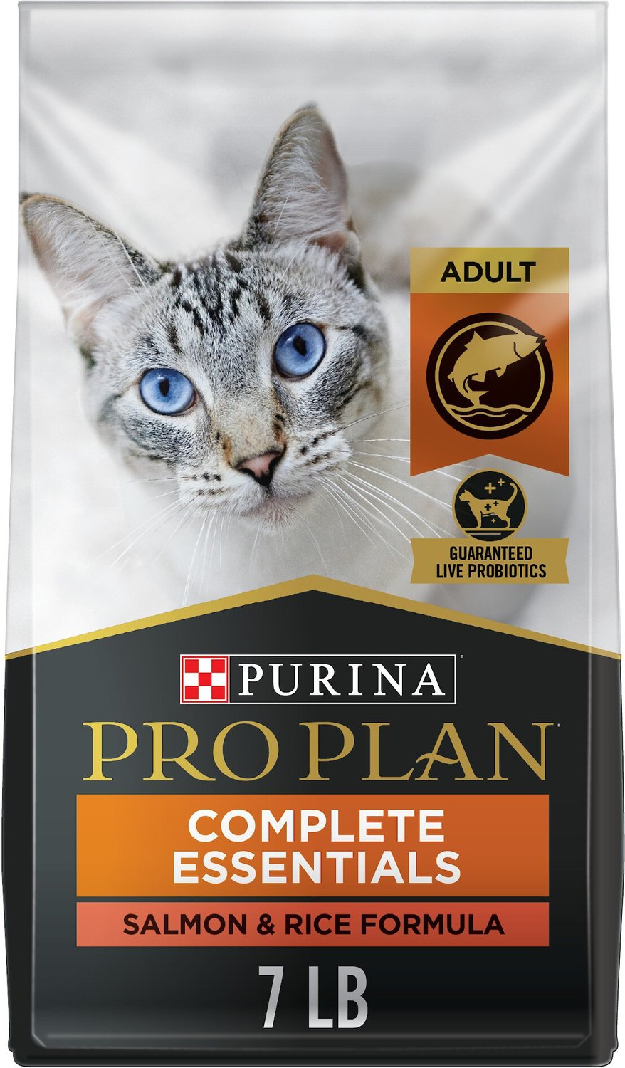 PURINA PRO PLAN Adult & Rice Formula Dry Cat Food, bag - Chewy.com