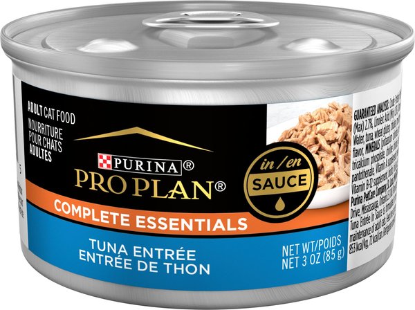 Purina Pro Plan Savor Adult Tuna Entree in Sauce Canned Cat Food, 3-oz, case of 24 slide 1 of 9