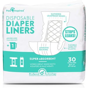 Paw Inspired Disposable Dog Diaper Liners