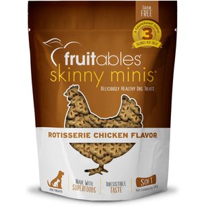 Fruitables Skinny Minis Rotisserie Chicken Flavor Soft & Chewy Dog Treats, 5-oz bag