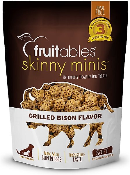 Fruitables Grilled Bison Flavor Dog Treats, 5-oz bag slide 1 of 8