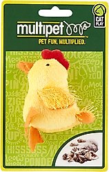 Multipet Look Who's Talking Chicken Plush Cat Toy with Catnip slide 2 of 5