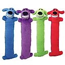 Multipet Loofa Dog The Original Squeaky Plush Dog Toy, Color Varies, Large