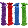 Multipet Loofa Floppy Light-Weight Squeaky Stuffing-Free Dog Toy, Color Varies, 18-in