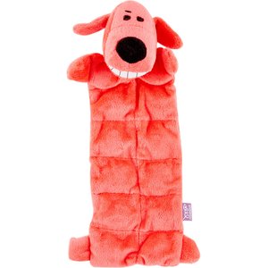 Multipet Loofa Squeaker Mat Soft Plush Dog Toy, Color Varies, 12-in