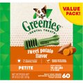 Greenies Petite Sweet Potato Natural Dental Dog Treats, 60 count