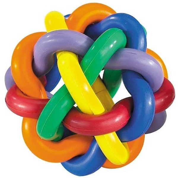 MULTIPET Nobbly Wobbly Ball Dog Toy, Color Varies, 3-in - Chewy.com