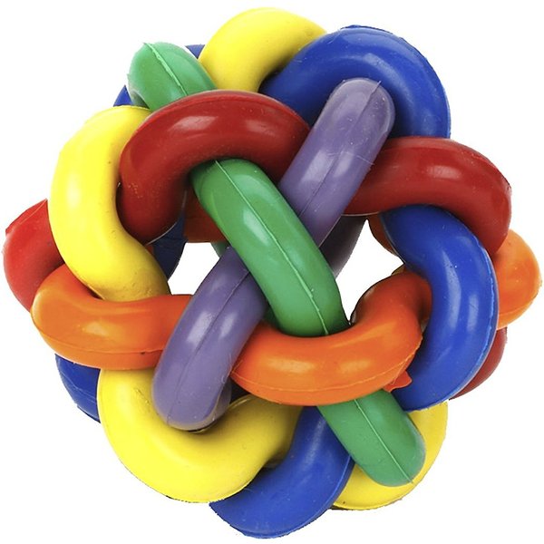 MULTIPET Nobbly Wobbly Ball Dog Toy, Color Varies, 4-in - Chewy.com