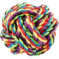 Multipet Nuts for Knots Ball Dog Toy, Color Varies, Small