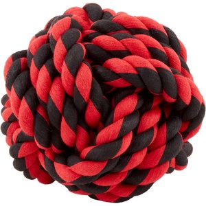 Multipet Nuts for Knots Ball Dog Toy, Color Varies, Large