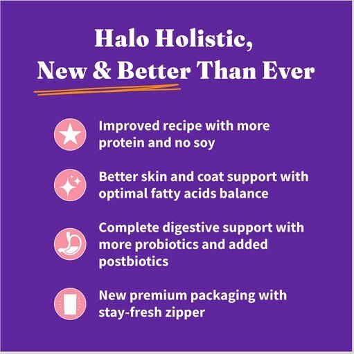 Halo Holistic Indoor Wild-Caught Salmon & Whitefish Recipe Complete Digestive Health & Healthy Weight Support Grain-Free Adult Dry Cat Food, 6-lb bag