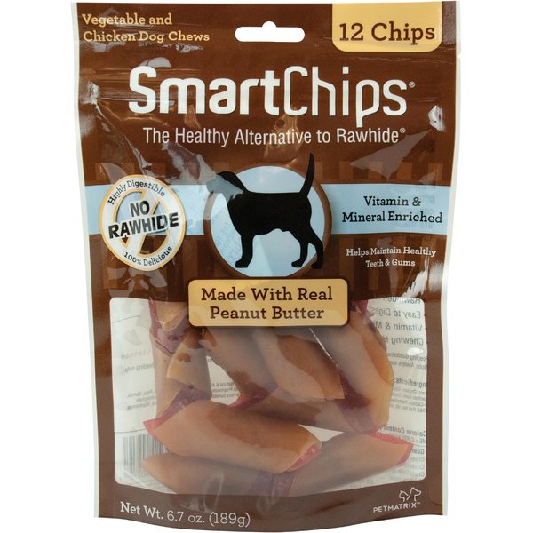 SMARTBONES SmartSticks Peanut Butter Dog Treats, 10 count
