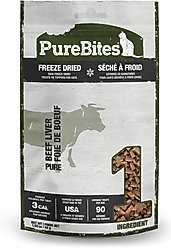 PureBites Beef Liver Freeze-Dried Raw Cat Treats, 1.55-oz bag