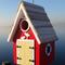 Show in main carousel: Home Bazaar Dockside Cabin Birdhouse, Red slide 2 of 3