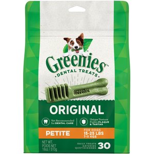 Greenies Petite Dental Dog Treats, 30 count