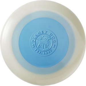 Planet Dog Orbee-Tuff ZOOM Flyer Dog Toy, Glow/Blue