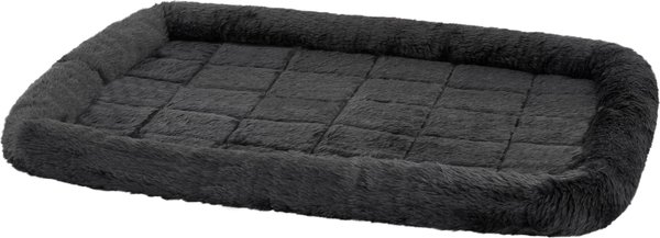 MidWest Quiet Time Fleece Dog Crate Mat, Gray, 36-in slide 1 of 8