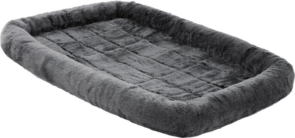 MidWest Quiet Time Fleece Dog Crate Mat, Gray, 42-in slide 1 of 8