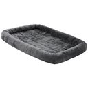 MidWest Quiet Time Fleece Dog Crate Mat, Gray, 42-in