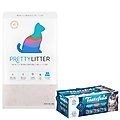 Blue Buffalo Tastefuls Salmon, Chicken, Ocean Fish & Tuna Entrées Variety Pack Wet Food + PrettyLitter Cat Litter