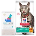Hill's Science Diet Perfect Weight Chicken Recipe Dry Food + PrettyLitter Cat Litter
