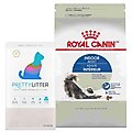 Royal Canin Feline Health Nutrition Indoor Dry Food + PrettyLitter Cat Litter