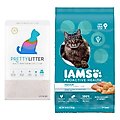 Iams ProActive Health Indoor Weight & Hairball Care Dry Food, 16-lb bag + PrettyLitter Cat Litter