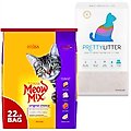 Meow Mix Original Choice Dry Food, 22-lb bag + PrettyLitter Cat Litter